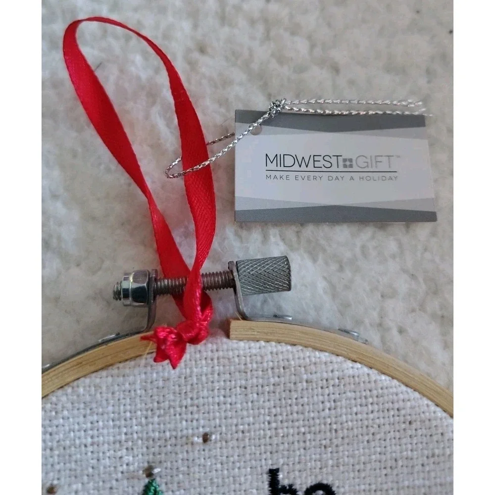 Be‎ Merry Camper Embroidery Hoop Ornament Crochet 5
